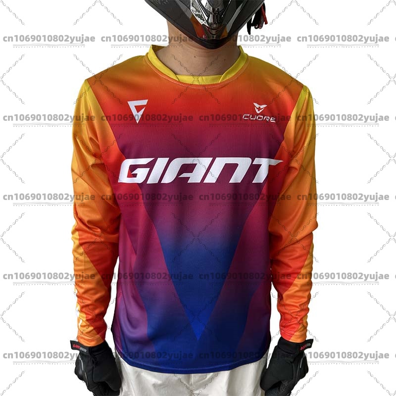 Crossfit Full Gear - Camiseta de ciclismo gigante de manga
